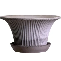 Bergs Potter Daisy Topf Mit Unterteller Grå Ø25 Cm