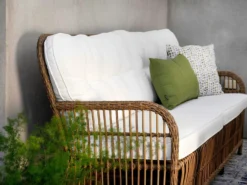 Brafab Anemon Sofa 3-Sitzer, Natur/Weiß -Brafab Verkaufs-Shop brafab anemon 3 seater sofa with cushion 8