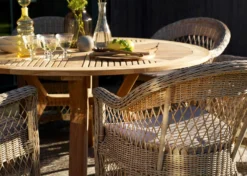 Brafab Circus Esstisch Teakholz, Ø150x73 Cm -Brafab Verkaufs-Shop brafab circus 130 h 73 teak nature 6