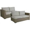 Brafab Funkia Modulsofa Endstücke 2-er Set, Beige/Sand