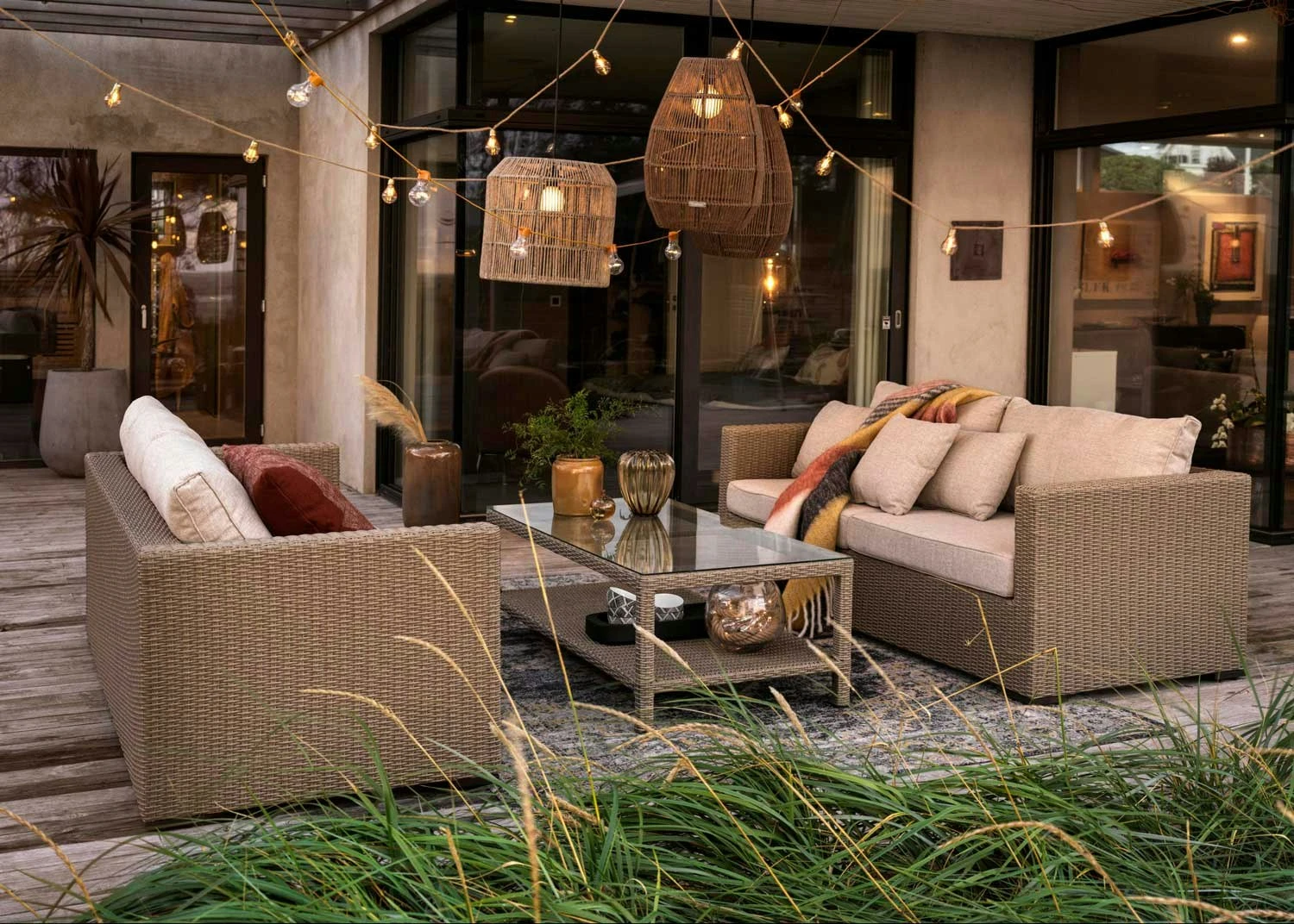 Brafab Funkia Kaffeetisch 90x90x50 Cm, Beige 2 Brafab Funkia Kaffeetisch 90x90x50 Cm, Beige – Bild 2