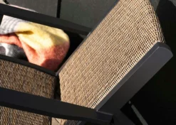 Brafab Kira Loungesessel, Schwarz / Rustikal Künstliches Rattan -Brafab Verkaufs-Shop brafab kira armchair black rustic 3