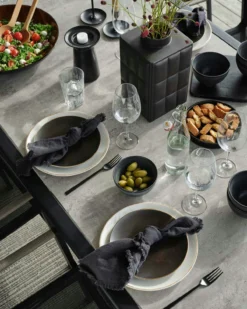 Brafab Lyra Tischgarnitur 6 Sitzplätze, Schwarz/Grau 10 Brafab Lyra Tischgarnitur 6 Sitzplätze, Schwarz/Grau -Brafab Verkaufs-Shop brafab lyra dining group black black 4