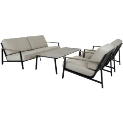 Brafab Lyra Sofa 2,5-Sitzer, Schwarz/Sand -Brafab Verkaufs-Shop brafab lyra sofa 25 black with cushion 6