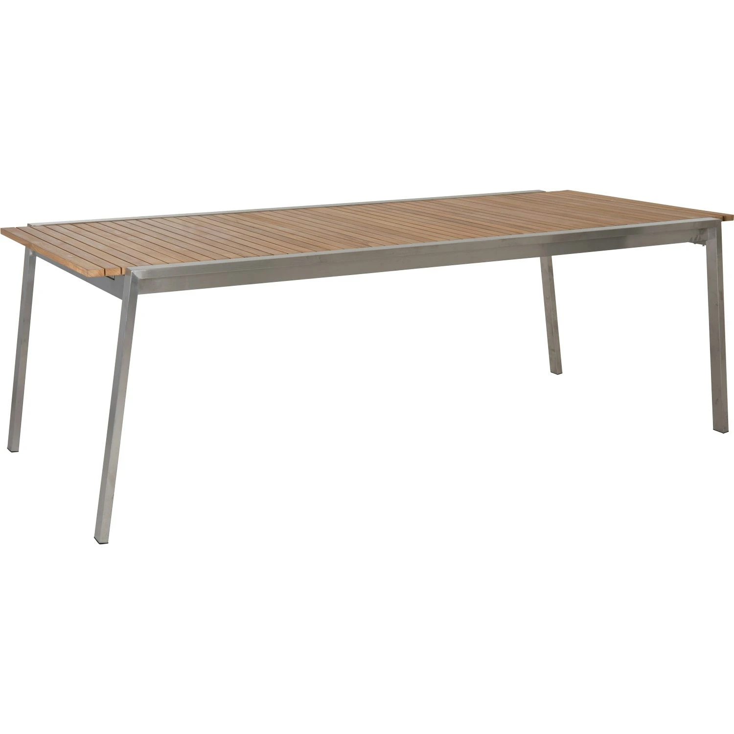 Brafab Naos Esstisch 100x220-320 Cm, Edelstahl/Teak 1 Brafab Naos Esstisch 100x220-320 Cm, Edelstahl/Teak
