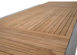 Brafab Naos Esstisch 100x220-320 Cm, Edelstahl/Teak 10 Brafab Naos Esstisch 100x220-320 Cm, Edelstahl/Teak -Brafab Verkaufs-Shop brafab naos 220 320x100 h74 rf teak 3