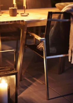 Brafab Naos Esszimmerstuhl, Edelstahl/Dunkelgrau 9 Brafab Naos Esszimmerstuhl, Edelstahl/Dunkelgrau -Brafab Verkaufs-Shop brafab naos armchair rf teak 3