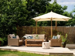 Brafab Sandkorn-Sofa 2.5- Sitz, Natürlich -Brafab Verkaufs-Shop brafab sandkorn sofa 25 sitz naturlich 2