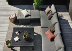 Brafab Stettler Modulsofa Endstück Links, Schwarz/Grau -Brafab Verkaufs-Shop brafab stettler 2 s h matt black m d 5