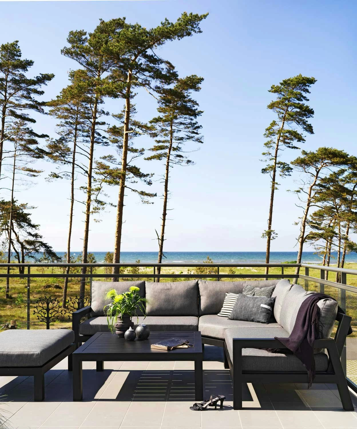 Brafab Stettler Modulsofa Eckstück, Schwarz/Grau 6 Brafab Stettler Modulsofa Eckstück, Schwarz/Grau – Bild 6