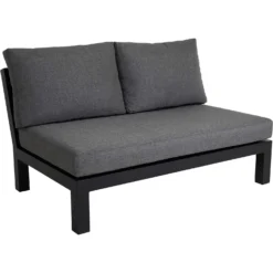 Brafab Stettler Modulsofa Mittelstück, Schwarz/Grau
