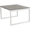 Brafab Talance Coffee Table 74x60cm H40, White / Dark Grey
