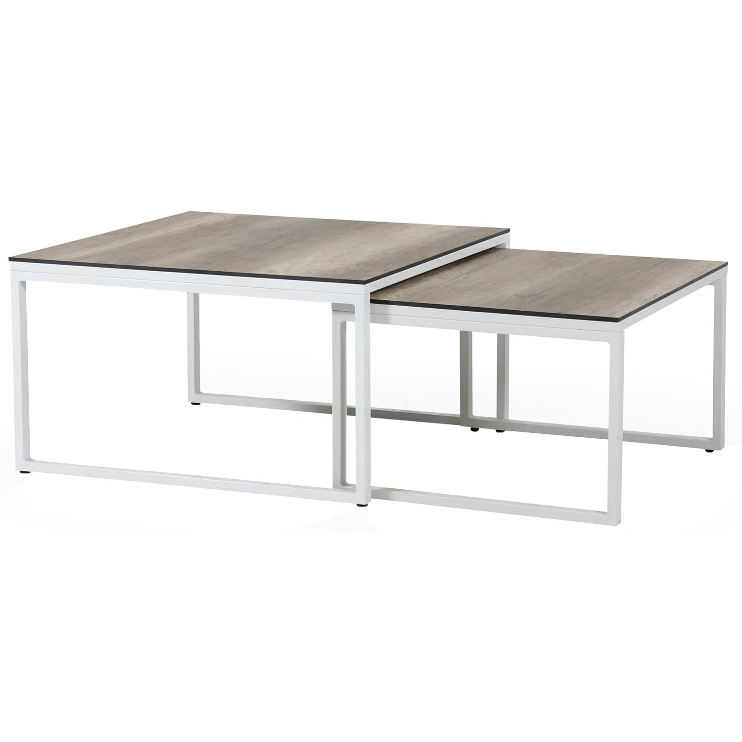 Brafab Talance Coffee Table 80x80cm H45, White / Dark Grey 2 Brafab Talance Coffee Table 80x80cm H45, White / Dark Grey – Bild 2
