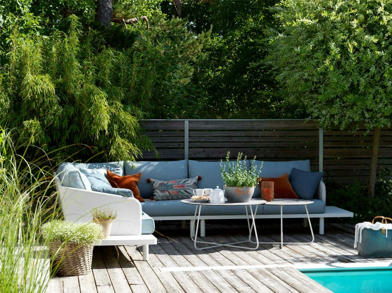 Brafab Taverny Coffee Table Ø85, White / Dark Grey 3 Brafab Taverny Coffee Table Ø85, White / Dark Grey – Bild 3