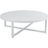Brafab Vevi Kaffeetisch 100 Cm Aluminium, Weiß