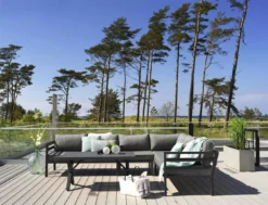 Brafab Weldon Ecksofa 5-Sitzer, Schwarz/Grau -Brafab Verkaufs-Shop brafab weldon ecksofa m polsterung 5