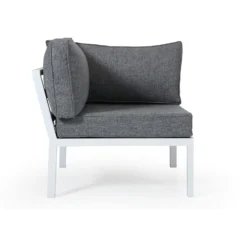 Brafab Weldon Ecksofa 5-Sitzer, Weiß/Grau -Brafab Verkaufs-Shop brafab weldon ecksofa m polsterung 9