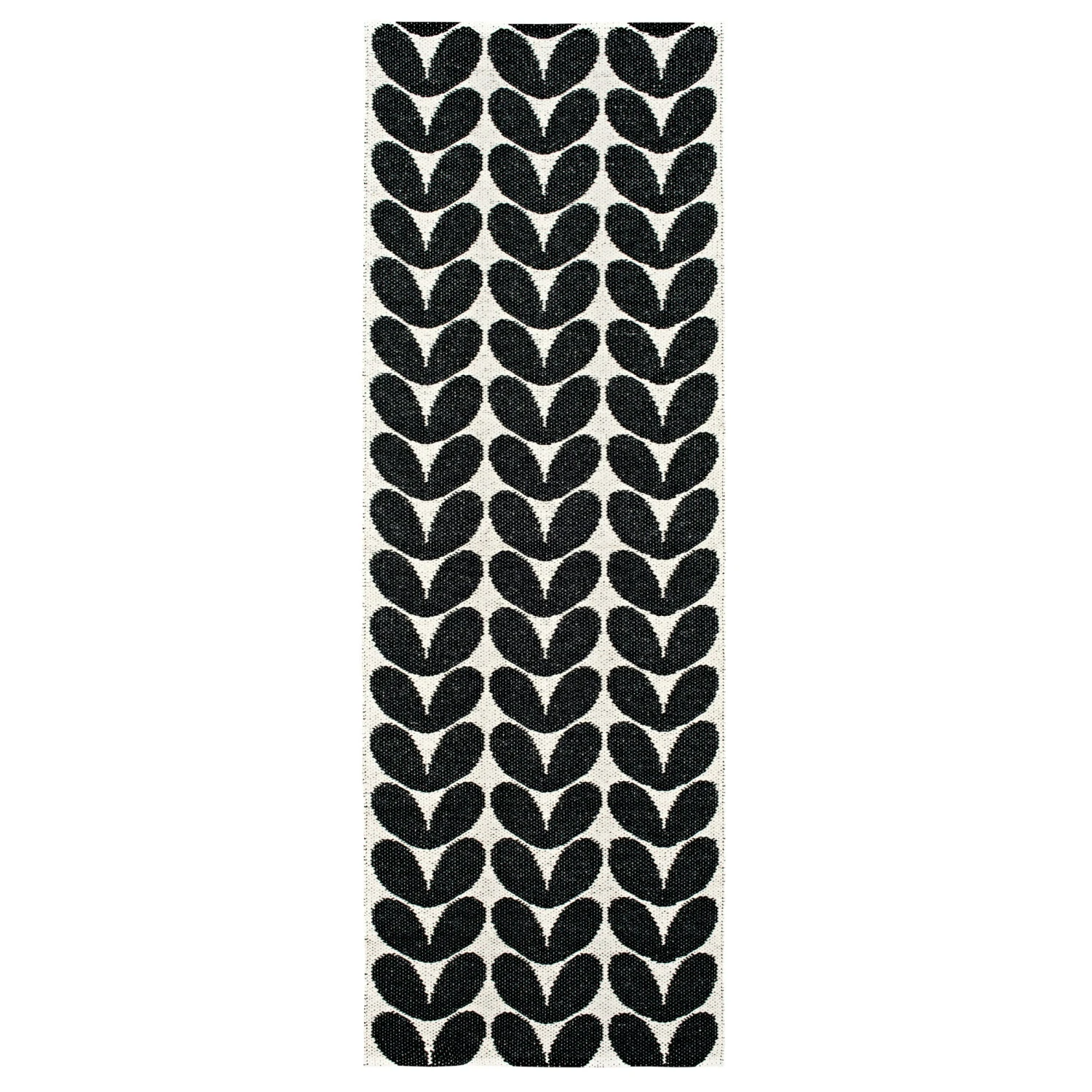 Karin Teppich Schwarz, 70x200 Cm 1 Karin Teppich Schwarz, 70x200 Cm