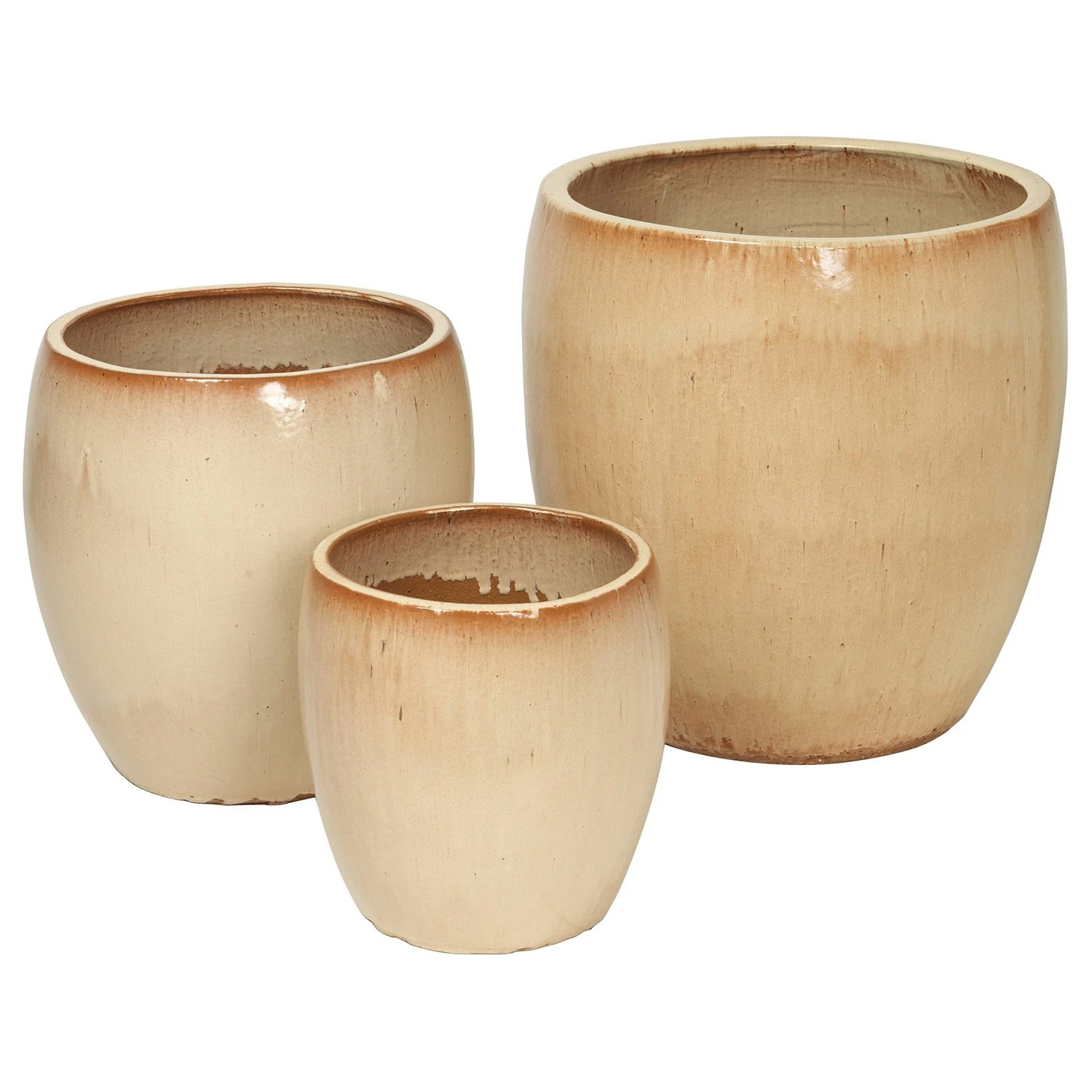 Broste Copenhagen Karmen Töpfe 3-er Set, Antique Yellow 1 Broste Copenhagen Karmen Töpfe 3-er Set, Antique Yellow