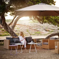 On The Move Beistelltisch Large, Weiss -Brafab Verkaufs-Shop cane line on the move beistelltisch large weiss 2