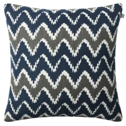 Ikat Bangalore Outdoor-Kissen 50x50 Cm, Navy/Grey