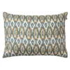 Ikat Delhi Kissen Innen/Außen 40x60 Cm, Himmelblau/Beige