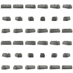 Le Grand Air 3-Sitzer-Sofa Im Freien Nutzbar Sunbrella, Flanelle -Brafab Verkaufs-Shop decotique le grand air outdoor 3 seater sunbrella 17 scaled