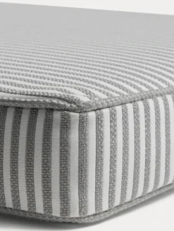 Narrow Stripe Sonnenbankkissen 50x186 Cm, Grau -Brafab Verkaufs-Shop diyti narrow stripe deck chair cushion 50x186 cm 1