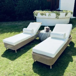 Plain Sonnenbankkissen 60x186 Cm, Weiß -Brafab Verkaufs-Shop diyti plain sunbed cushion 60x186 cm 7 scaled