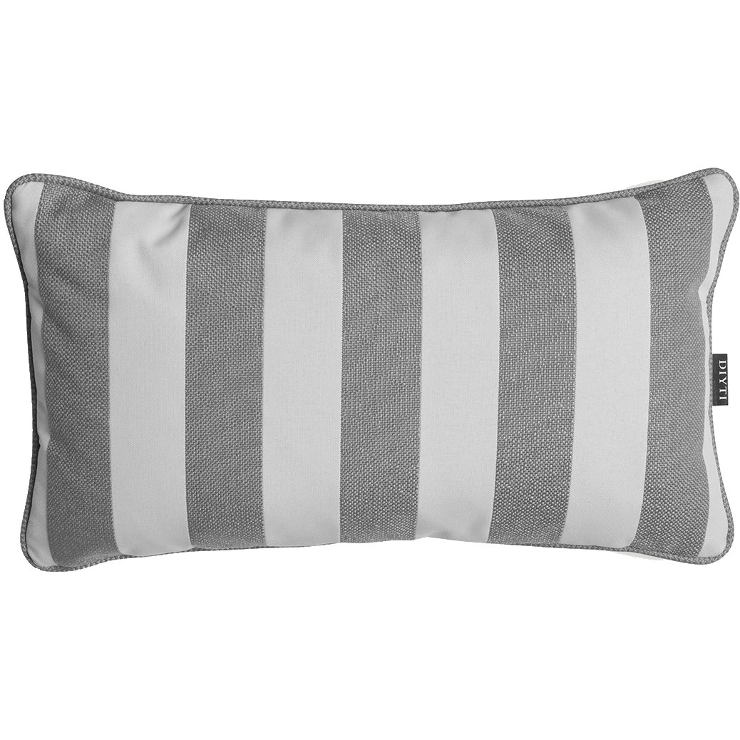 Wide Stripe Kissen 25x45 Cm, Grau 1 Wide Stripe Kissen 25x45 Cm, Grau