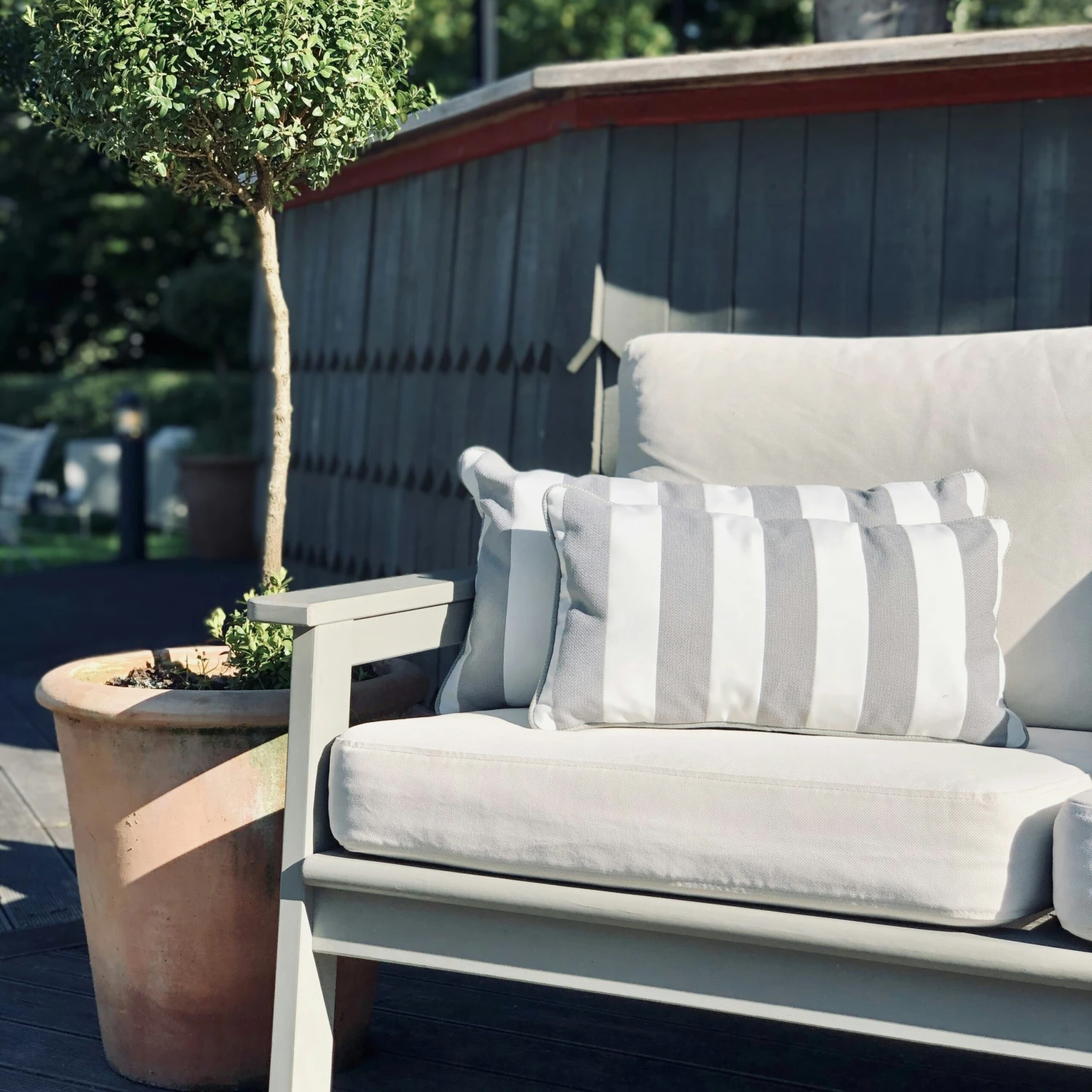 Wide Stripe Kissen 25x45 Cm, Grau 2 Wide Stripe Kissen 25x45 Cm, Grau – Bild 2