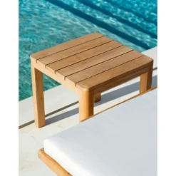 Clay Beistelltisch Quadratisch 45x45 Cm, Teakholz -Brafab Verkaufs-Shop ethimo clay beistelltisch quadratisch 45x45 cm teakholz 2