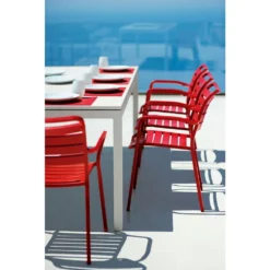 Flat Esstisch Ausziehbar 160-250x100 Cm, Warm White -Brafab Verkaufs-Shop ethimo flat esstisch ausziehbar 160 250x100 cm 2