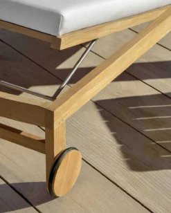 Sand Sonnenliege Mit Kissen, Teakholz / Weiß 6 Sand Sonnenliege Mit Kissen, Teakholz / Weiß -Brafab Verkaufs-Shop ethimo sand sonnenliege mit kissen teakholz wei 3