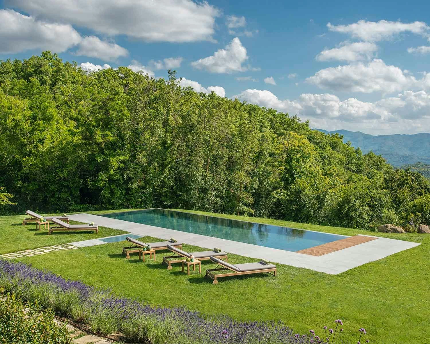 Sand Sonnenliege Mit Kissen, Teakholz / Weiß 4 Sand Sonnenliege Mit Kissen, Teakholz / Weiß – Bild 4