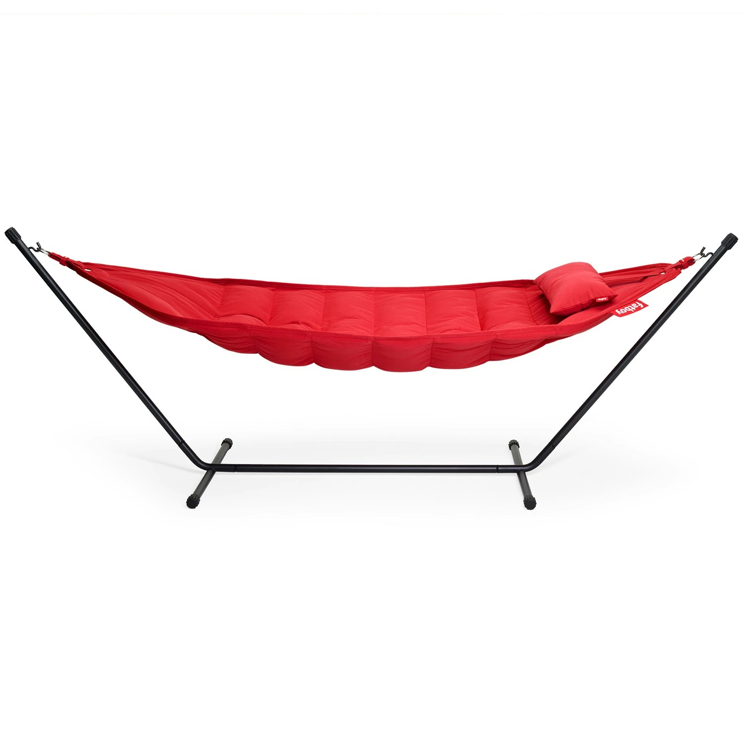 Fatboy Headdemock Superb Hängematte + Kissen, Rot/Schwarz 2 Fatboy Headdemock Superb Hängematte + Kissen, Rot/Schwarz – Bild 2