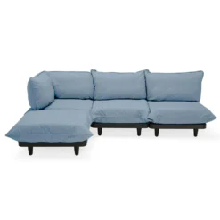 Fatboy Paletti Modulsofa 3-Sitzer Mit Sonnenliege, Storm Blue