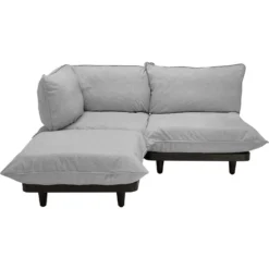 Fatboy Paletti Modulsofa 2-Sitzer Mit Sonnenliege, Rock Grey