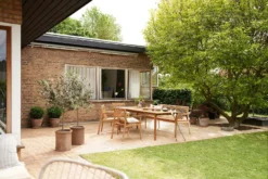 M2 Sammen Esstisch Im Freien Nutzbar Teakholz, 220 Cm -Brafab Verkaufs-Shop fdb mbler esstisch im freien nutzbar teakholz 1