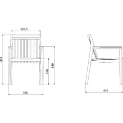 M1 Sammen Lehnstuhl Im Freien Nutzbar Teakholz 11 M1 Sammen Lehnstuhl Im Freien Nutzbar Teakholz -Brafab Verkaufs-Shop fdb mbler m1 sammen dining chair outdoor teak 5