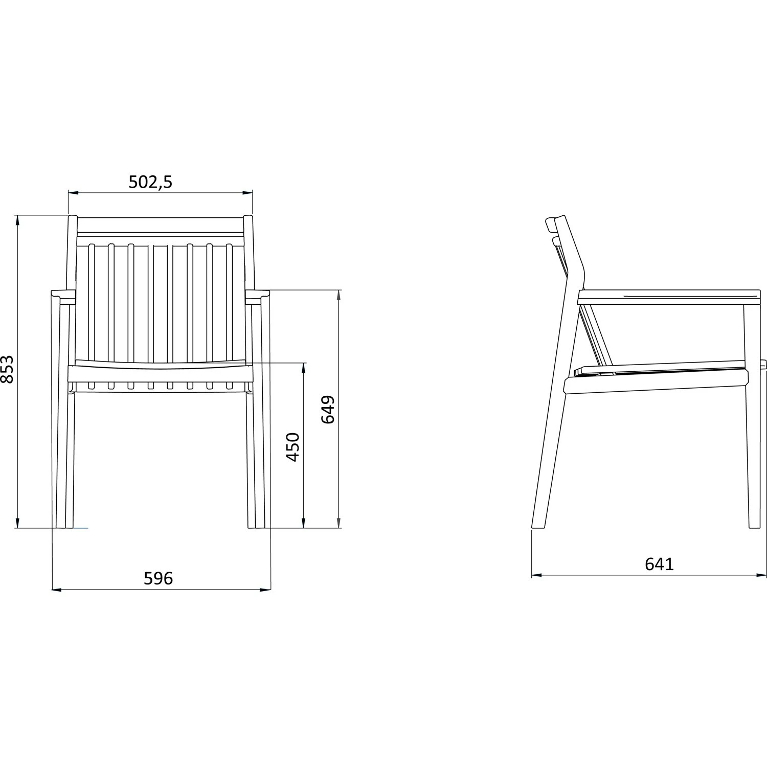 M1 Sammen Lehnstuhl Im Freien Nutzbar Teakholz 6 M1 Sammen Lehnstuhl Im Freien Nutzbar Teakholz – Bild 6