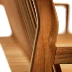 M12 Sammen Bank Mit Rückenlehne Im Freien Nutzbar 2-Sitzer, Teakholz -Brafab Verkaufs-Shop fdb mbler m12 together garden bench with backrest 4