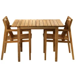 M3 Sammen Esstisch Im Freien Nutzbar Teakholz, 104.5 Cm -Brafab Verkaufs-Shop fdb mbler m3 together garden table 3