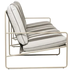 Ferm LIVING Desert Stripe Sofa Cashmere/Chocolate, 3-Sitzer -Brafab Verkaufs-Shop ferm living desert 3 seater stripe cashmere chocolate 2