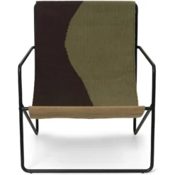 Ferm LIVING Desert Loungesessel, Dune / Schwarz