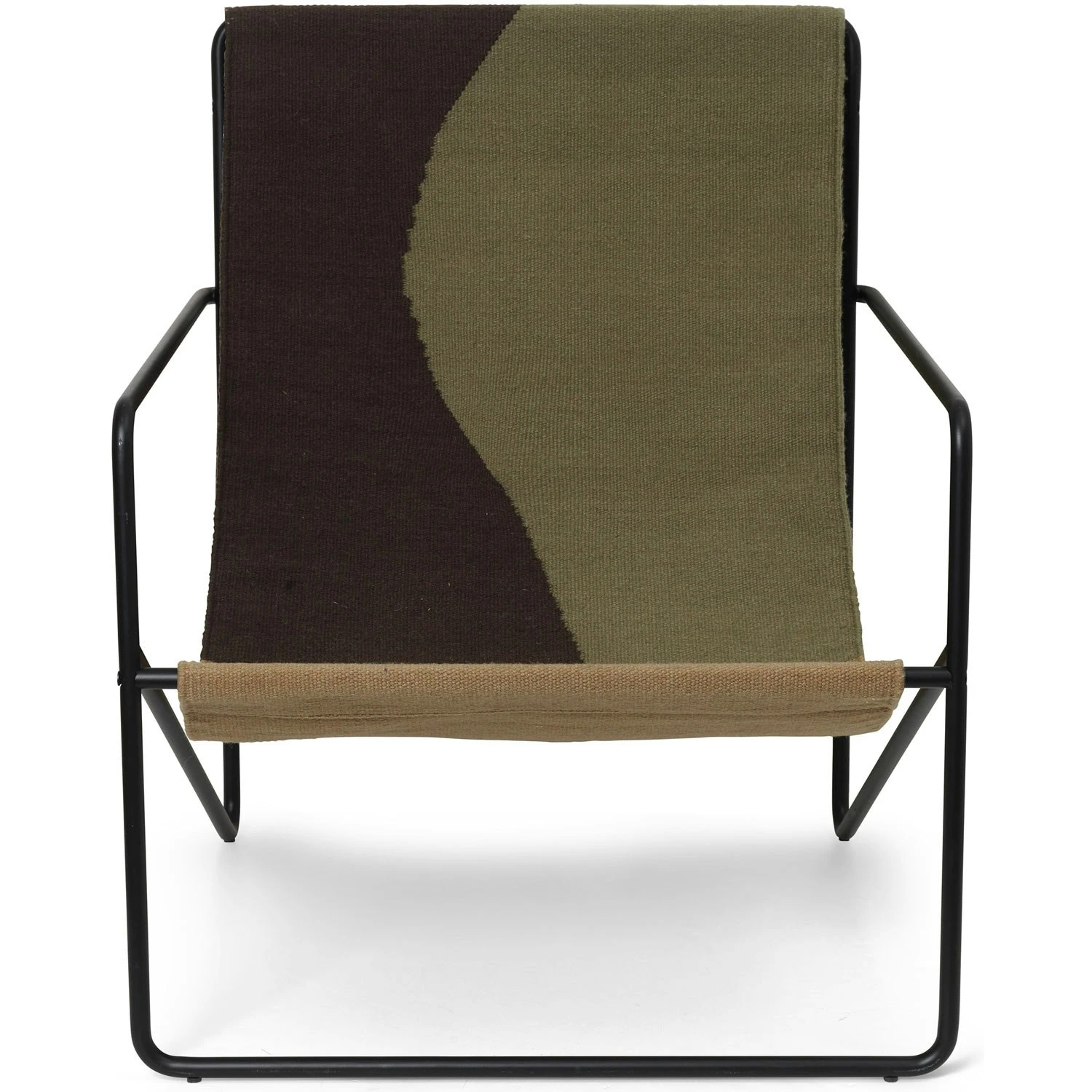 Ferm LIVING Desert Loungesessel, Dune / Schwarz 1 Ferm LIVING Desert Loungesessel, Dune / Schwarz
