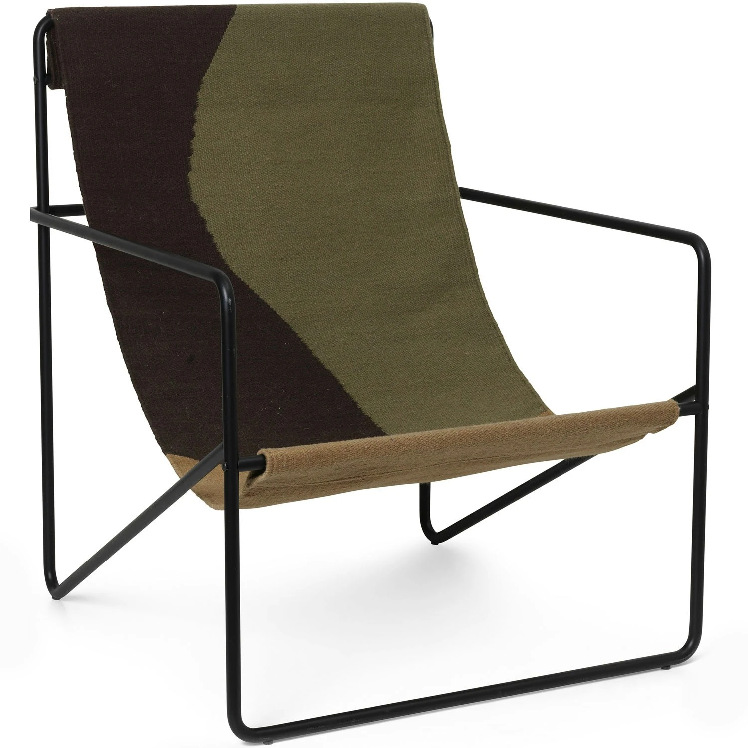 Ferm LIVING Desert Loungesessel, Dune / Schwarz 3 Ferm LIVING Desert Loungesessel, Dune / Schwarz – Bild 3