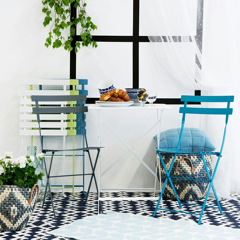 Bistro Stuhl, Metall/ Frosted Lemon 6 Bistro Stuhl, Metall/ Frosted Lemon – Bild 6