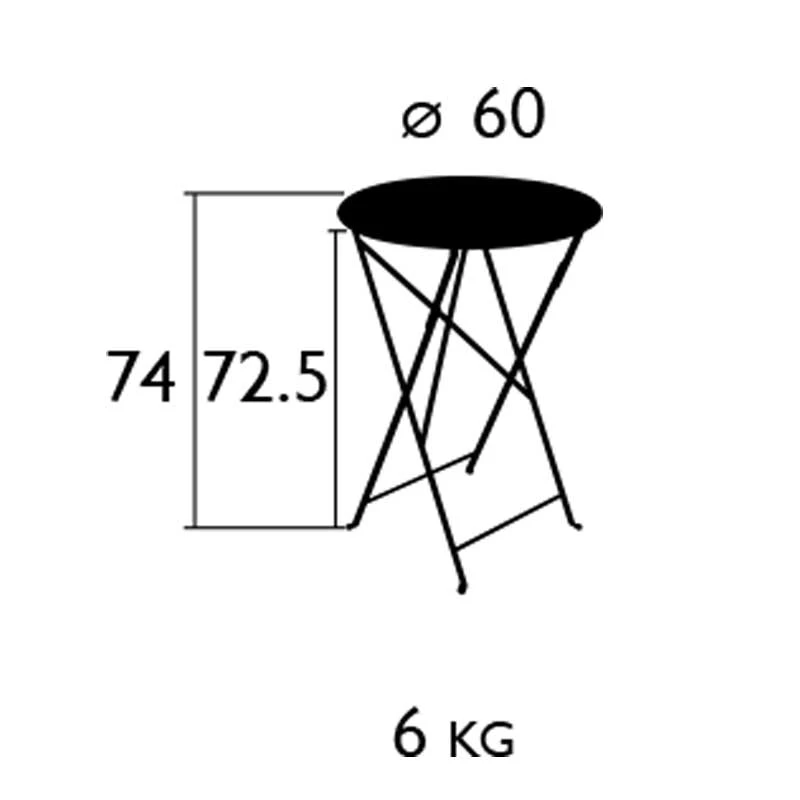 Bistro Table, Ø60 Cm/ Ice Mint 2 Bistro Table, Ø60 Cm/ Ice Mint – Bild 2