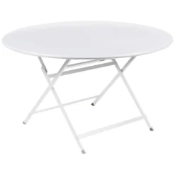 Caractere Tisch, Ø128 Cm/ Cotton White